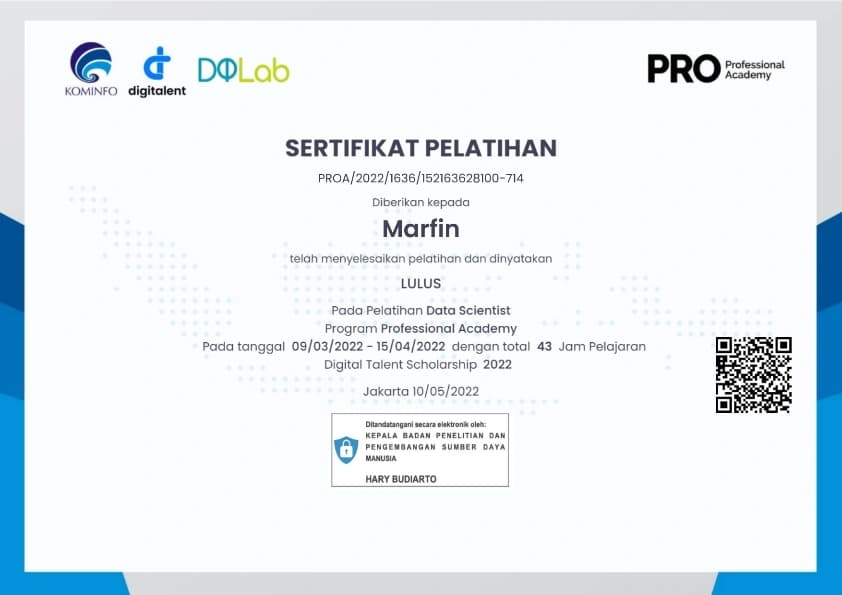 Data Scientist Professional Academy