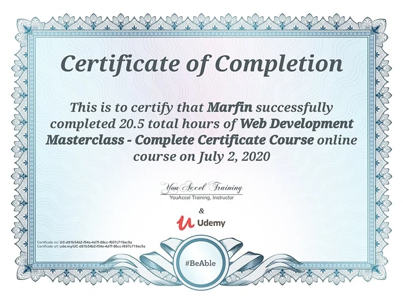 Web Development Masterclass - Complete Certificate Course