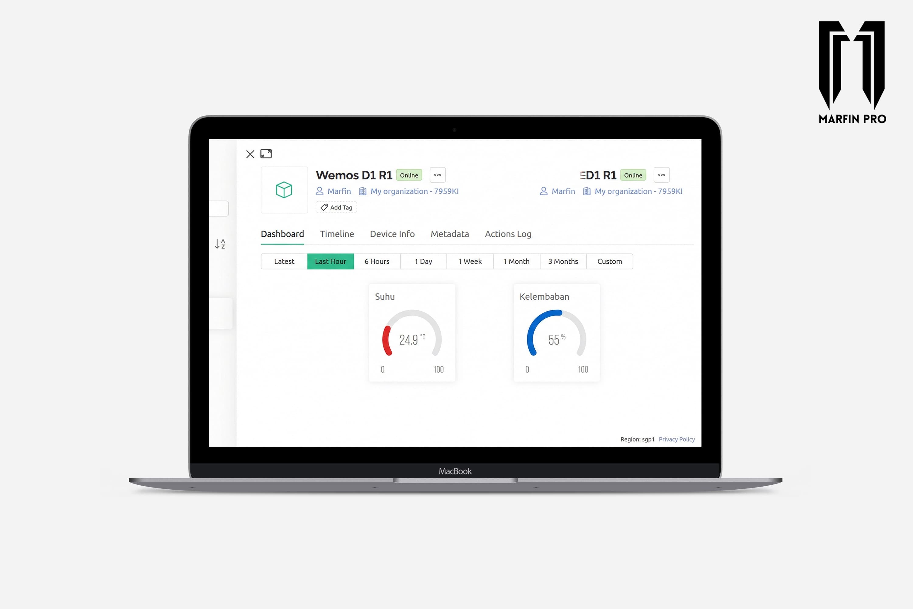 IoT Room Monitoring System — project preview